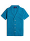 Tile Blue Kids Linen Shirt - Khotwh